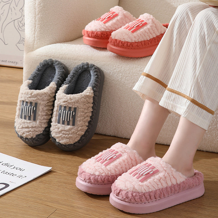 Color-matching Lamb Slippers