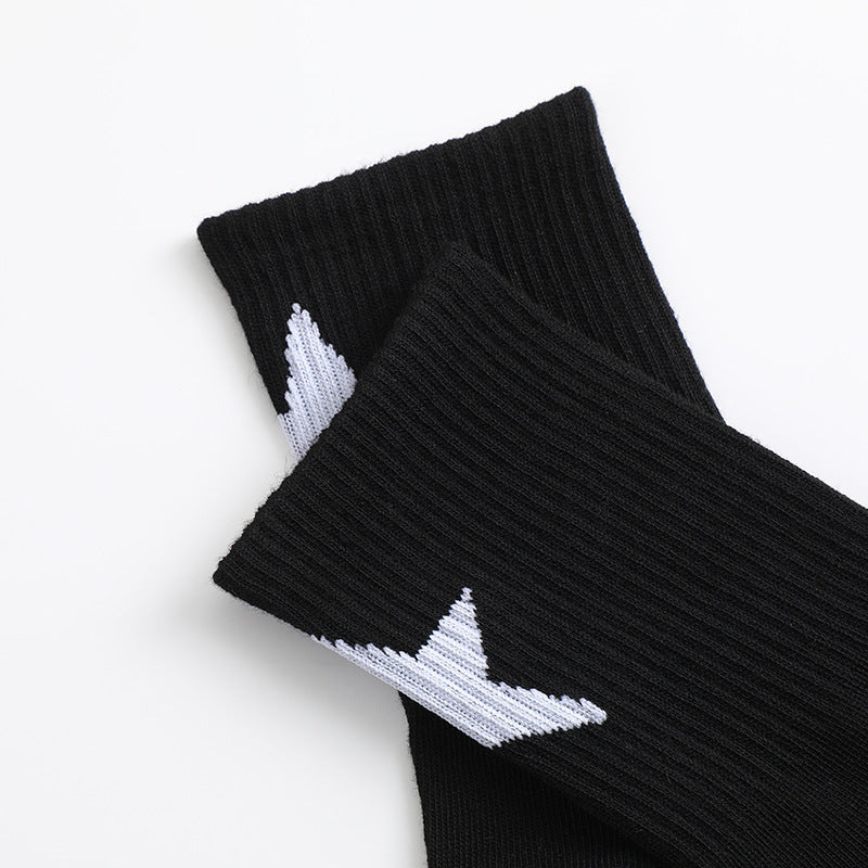 Five-Pointed Star Sports Socks