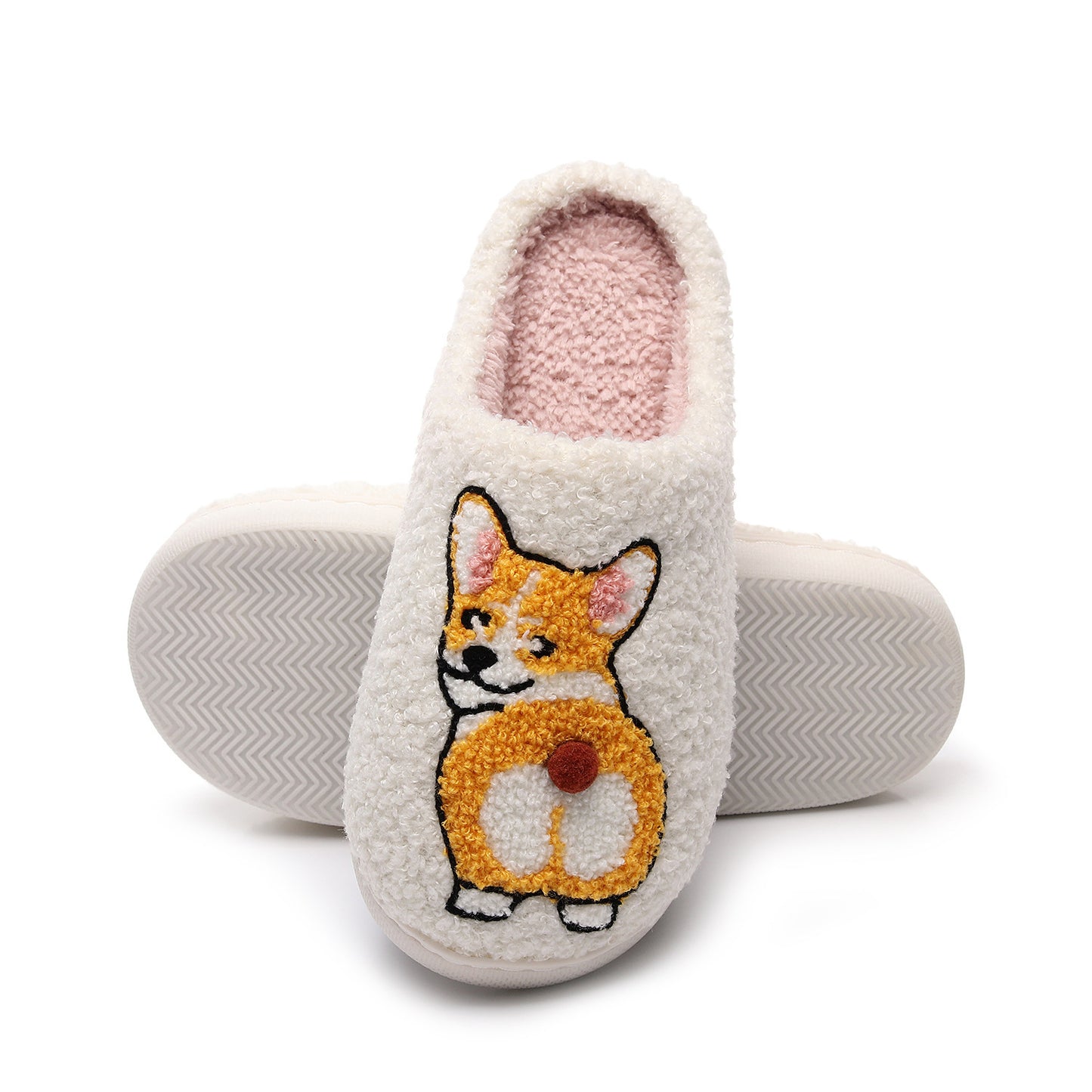 Corgi Cartoon Cotton Slippers
