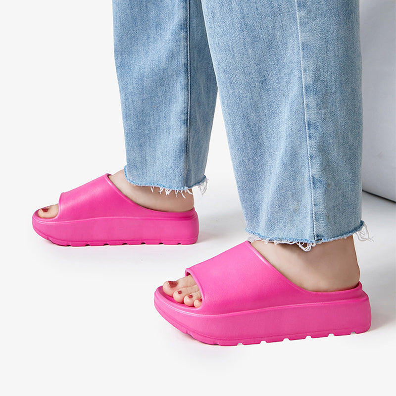 Thick-Soled Fish Mouth Slippers