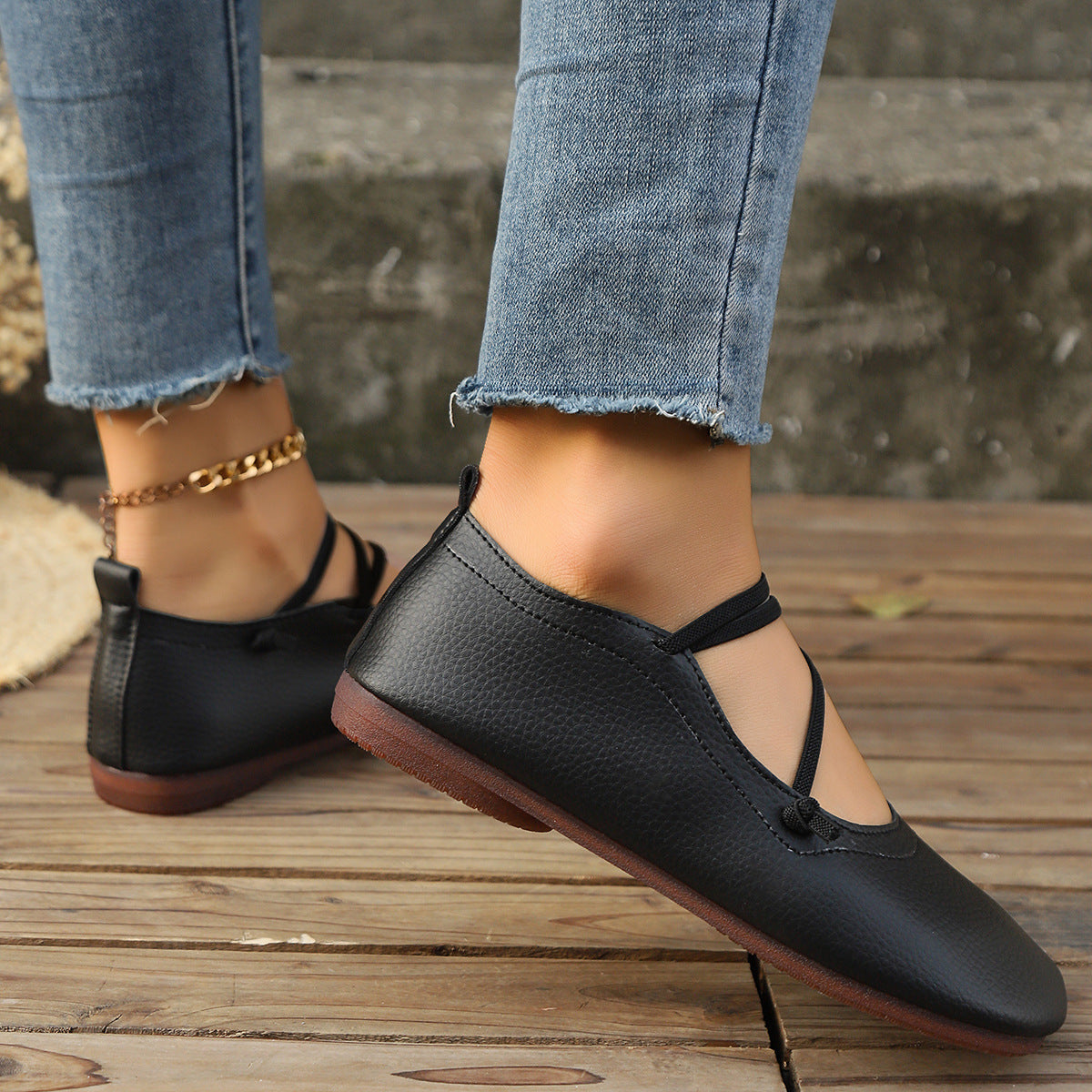 Square Toe Casual Flats