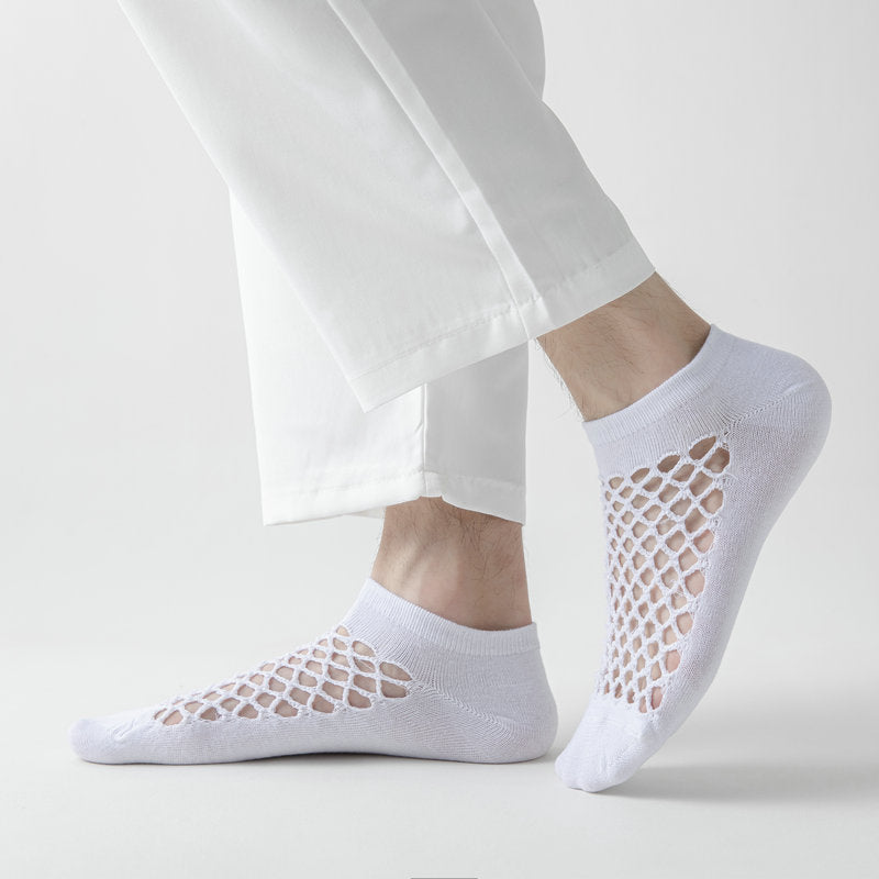 Men’s Low-Cut Mesh Cotton Socks