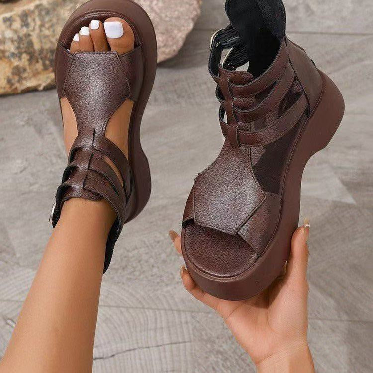 Flat Muffin Roman Sandals