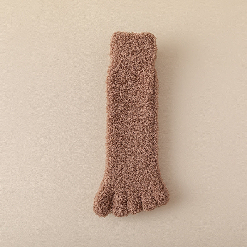 CozyNest Fleece Toe Socks