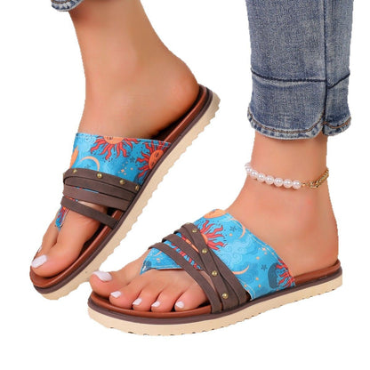 Plus Size Colorful Flip-Flops