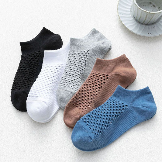 Men’s Low-Cut Mesh Cotton Socks
