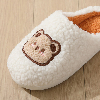 Cartoon Bear Winter Slippers