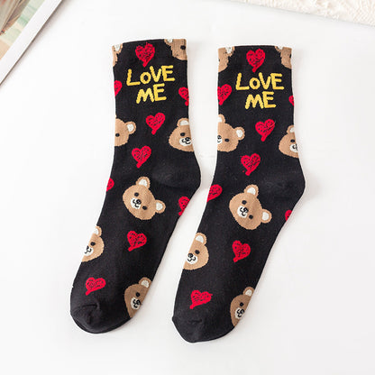Sweet College Style Crew Socks