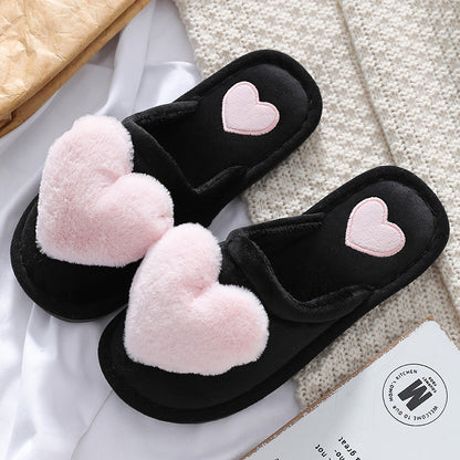 Cute Love Fluffy Slippers