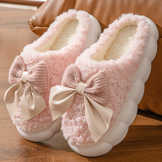 Thick Bottom Plush Slippers