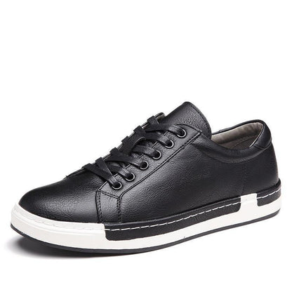 Low-Top Leather Casual Sneakers