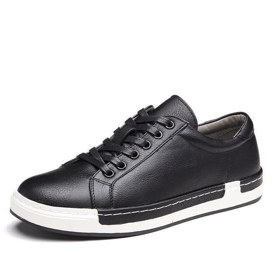 Low-Top Leather Casual Sneakers
