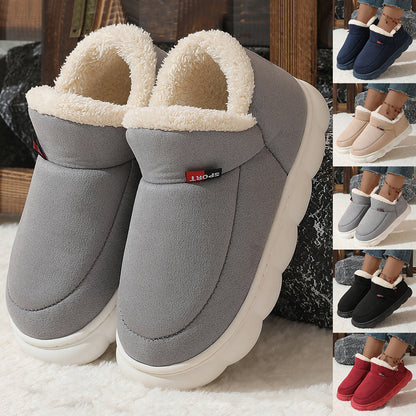 Plush Suede Winter House Shoes
