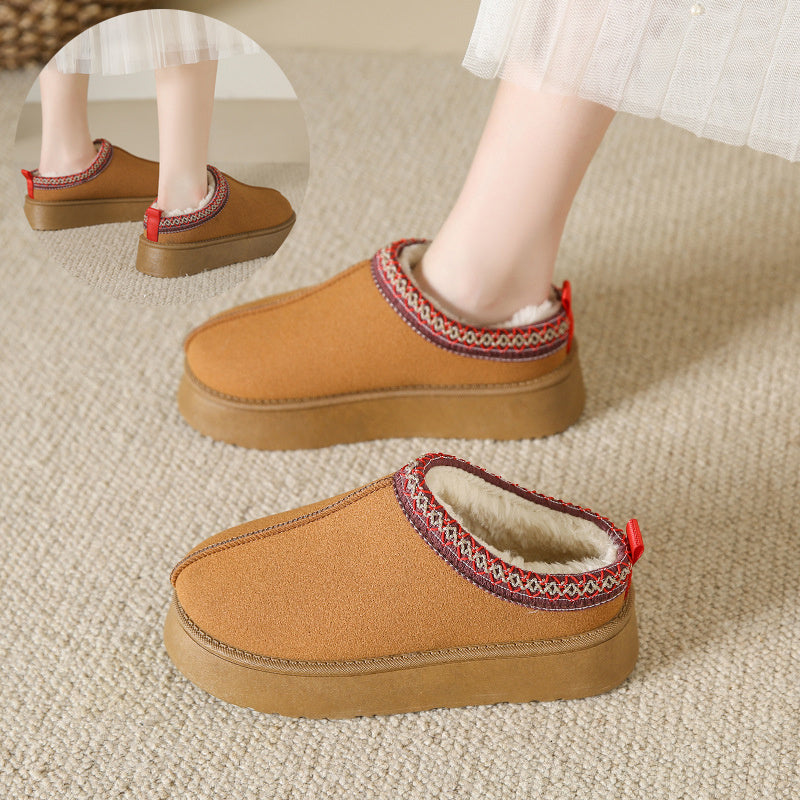 Baotou Plush Half Slippers