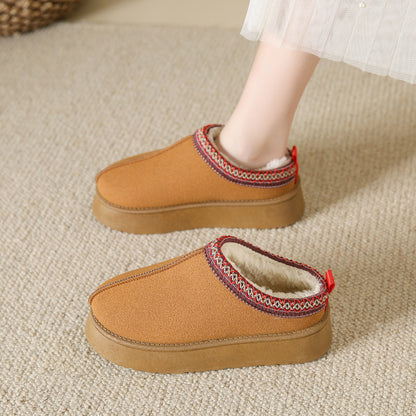 Baotou Plush Half Slippers