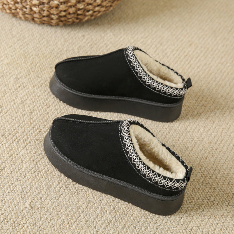 Baotou Plush Half Slippers