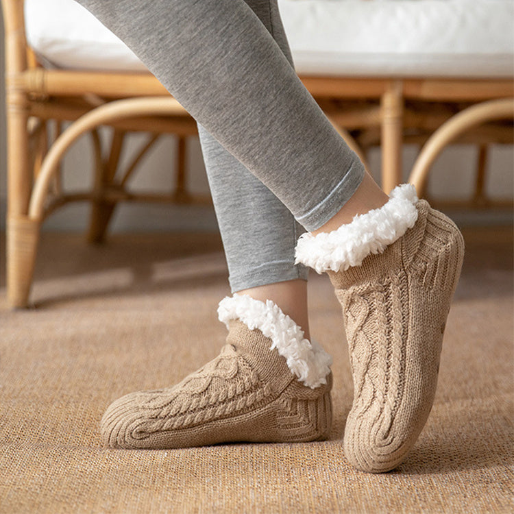Knitted Plush Non-Slip Floor Socks