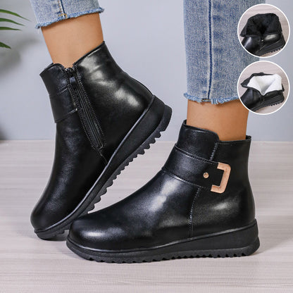 Fleece Ankle Boots