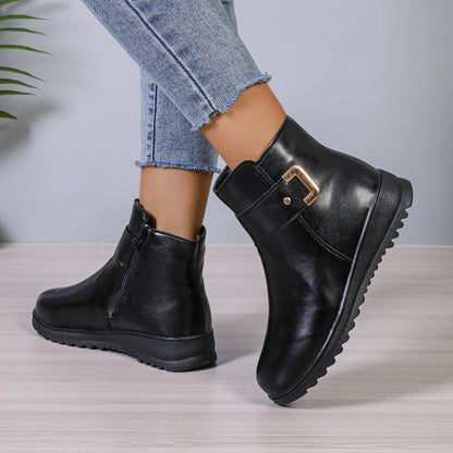 Fleece Ankle Boots
