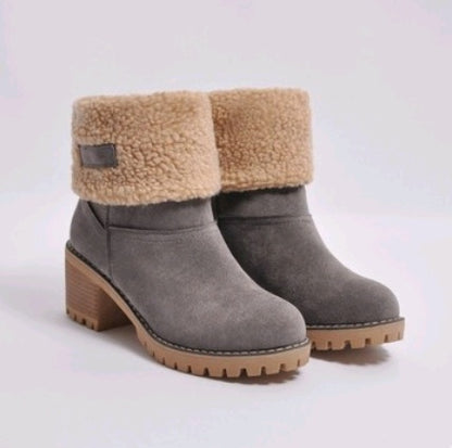 Thick Heel Snow Boots