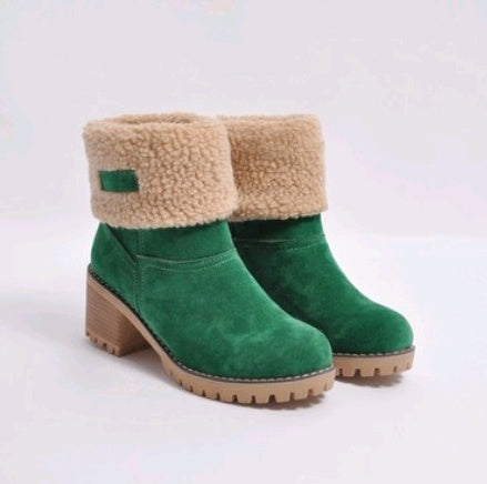 Thick Heel Snow Boots