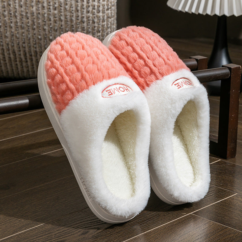 Color Matching Cotton Slippers