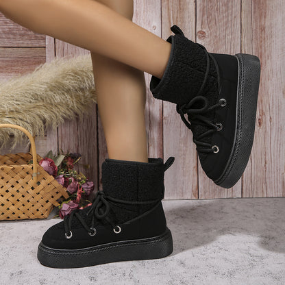 Lace-Up Winter Snow Boots