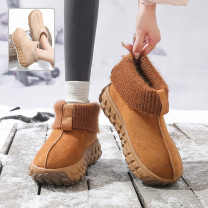 Anti-Slip Suede Snow Boots