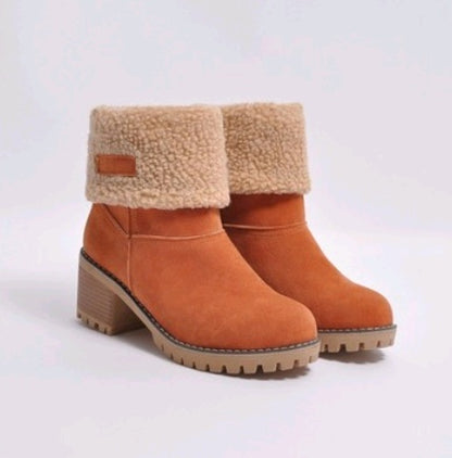 Thick Heel Snow Boots