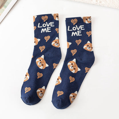 Sweet College Style Crew Socks