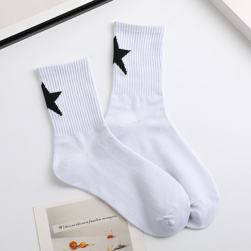 Five-Pointed Star Sports Socks