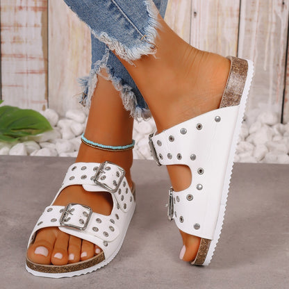 Thick-soled Buckle Sandals