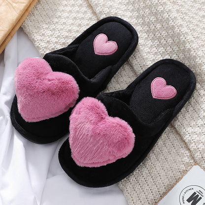 Cute Love Fluffy Slippers