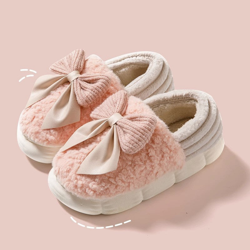 Big Bow Platform Slippers