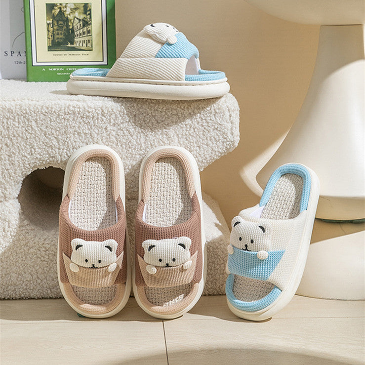 Cute Cartoon Bear Slippers