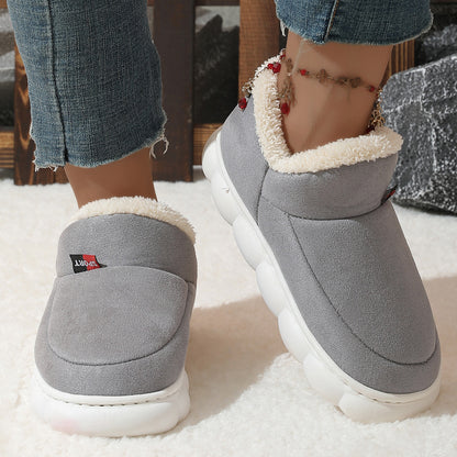 Plush Suede Winter House Shoes