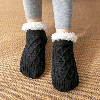 Knitted Plush Non-Slip Floor Socks
