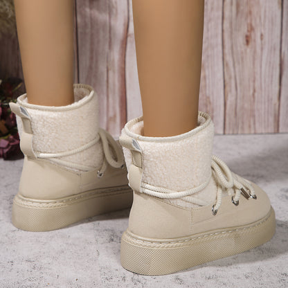 Lace-Up Winter Snow Boots