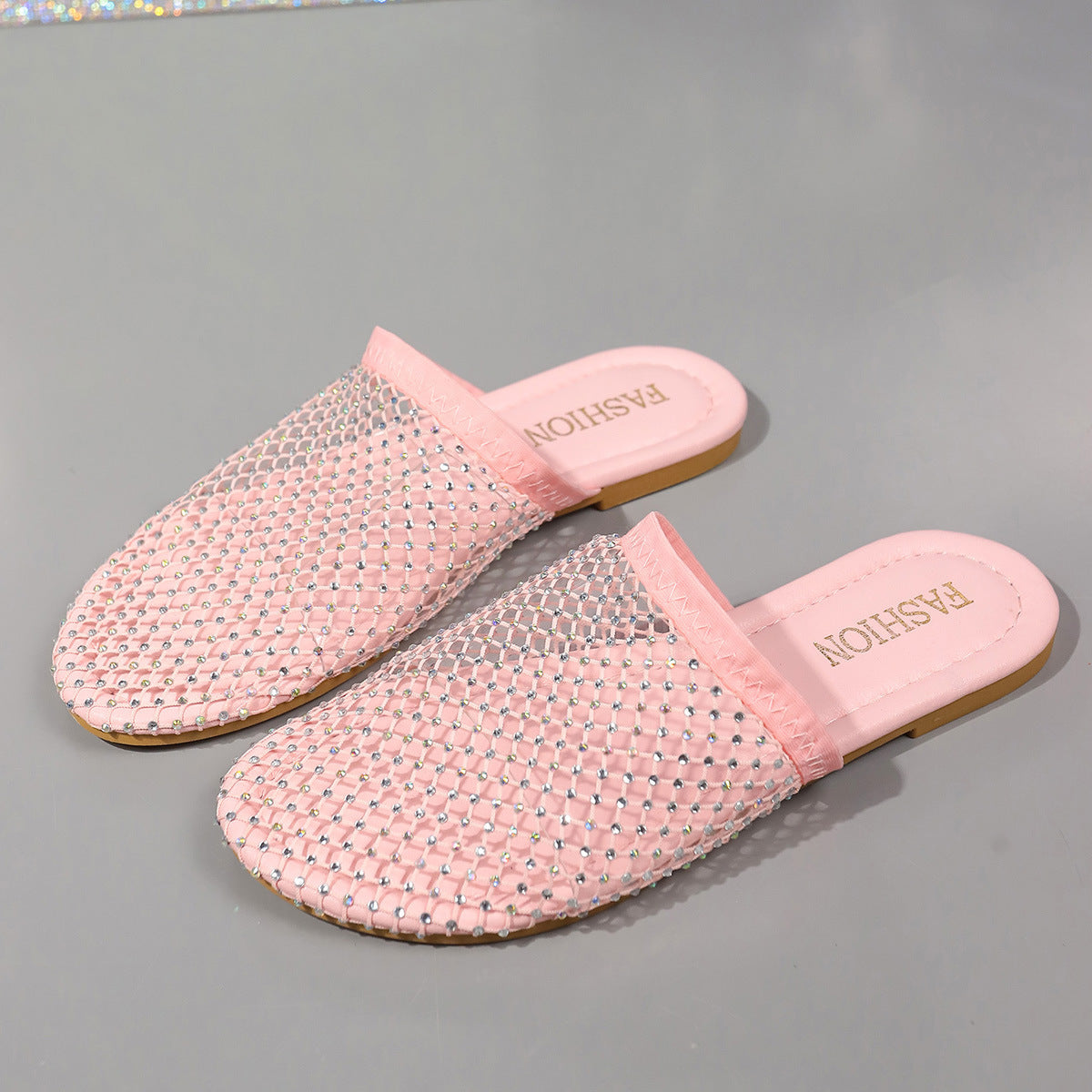 Transparent Rhinestone Hollow Sandals