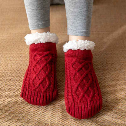 Knitted Plush Non-Slip Floor Socks