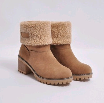 Thick Heel Snow Boots