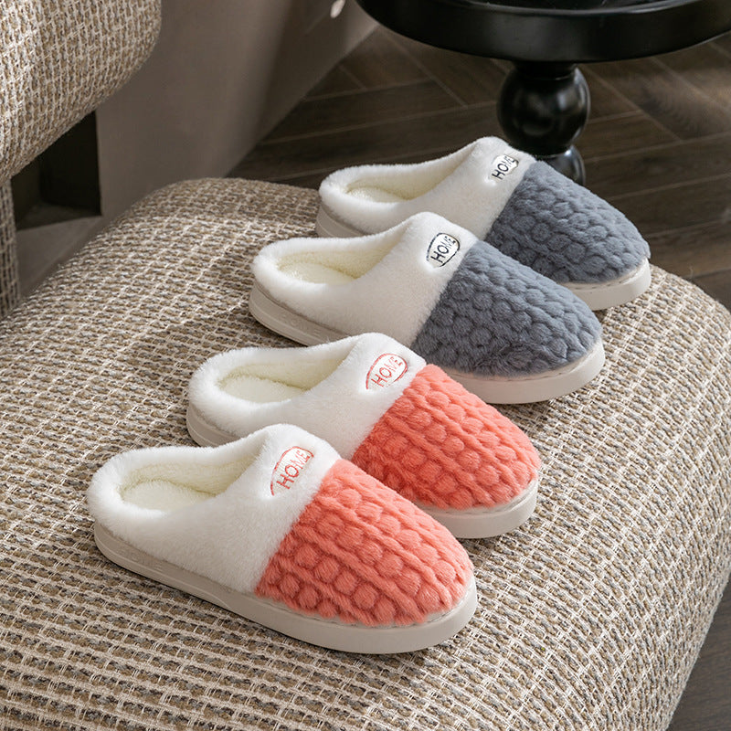 Color Matching Cotton Slippers