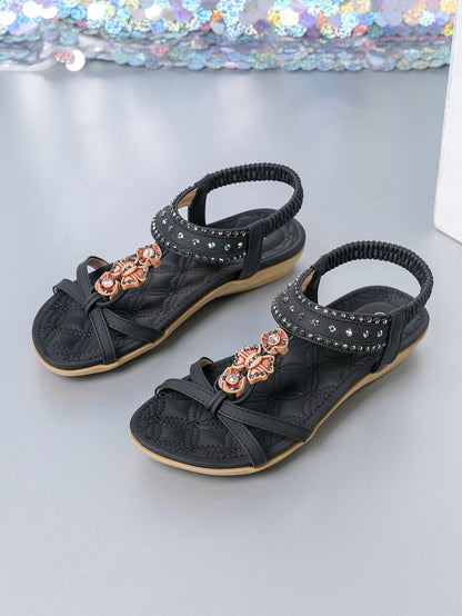 Diamond Flat Sandals