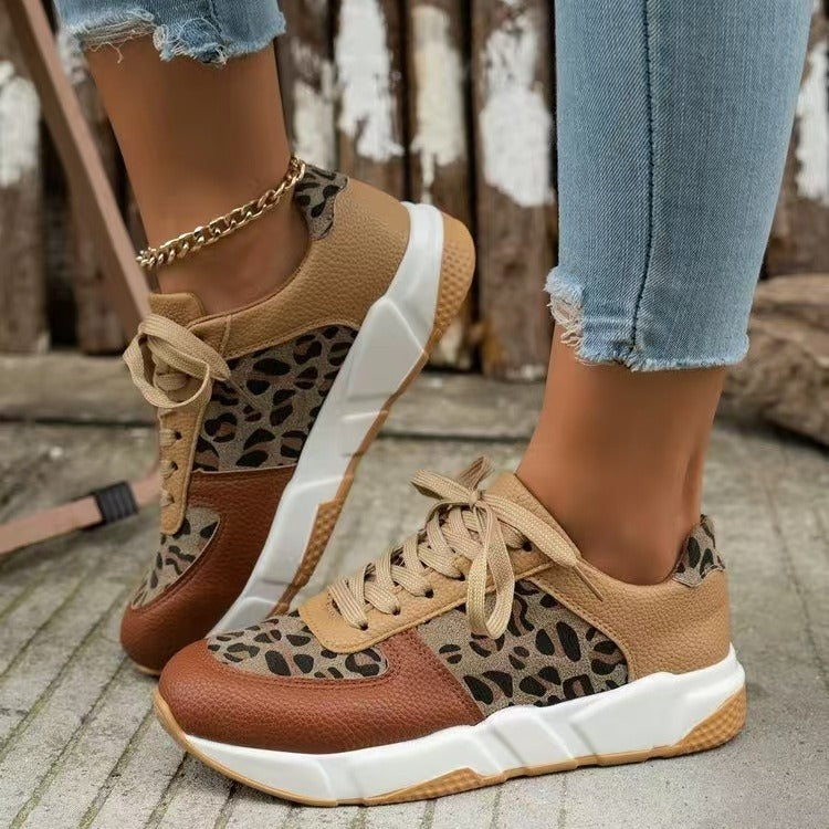 Camouflage Lace-up Sneakers