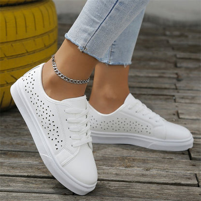 Hollow Strap Flat Shoes