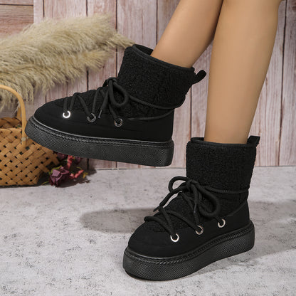 Lace-Up Winter Snow Boots