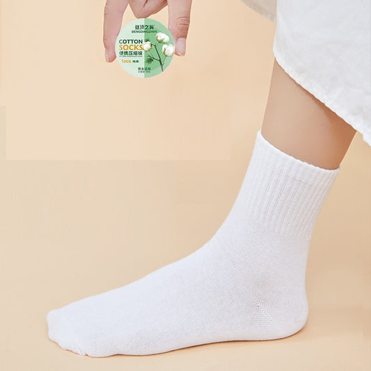 Disposable Cotton Compression Socks