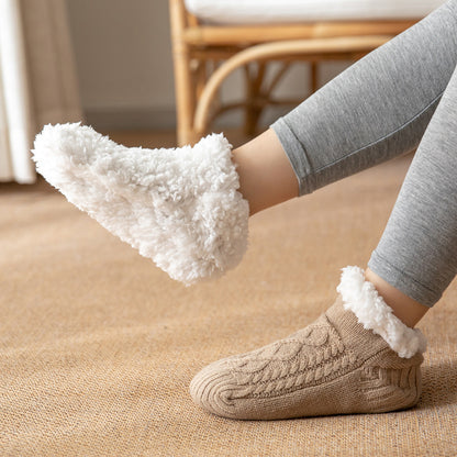 Knitted Plush Non-Slip Floor Socks
