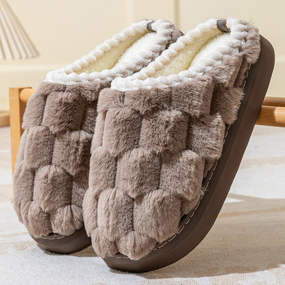 Warm Thick Bottom Cotton Slippers
