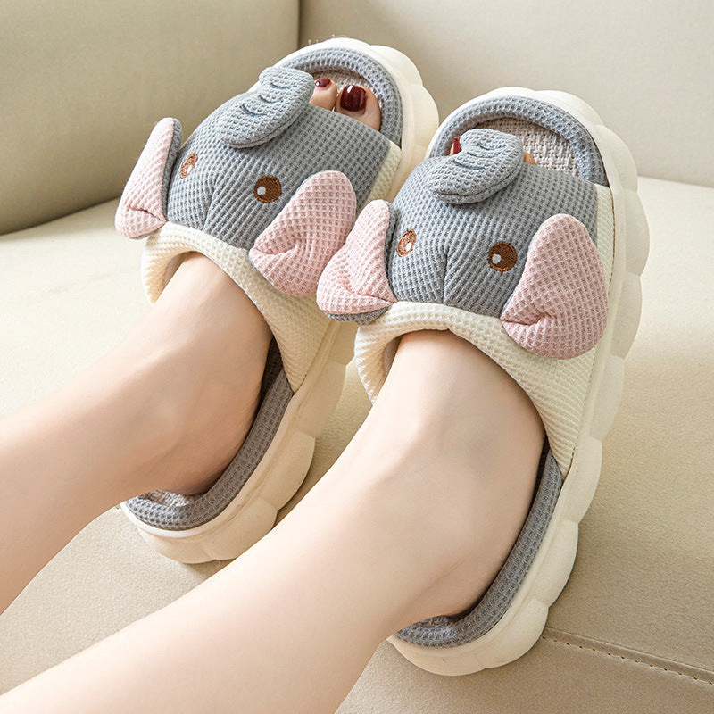 Couple Animal Open Toe Slippers